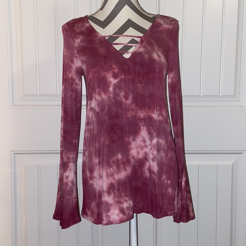 American Eagle Soft & Sexy pink tie dye M top